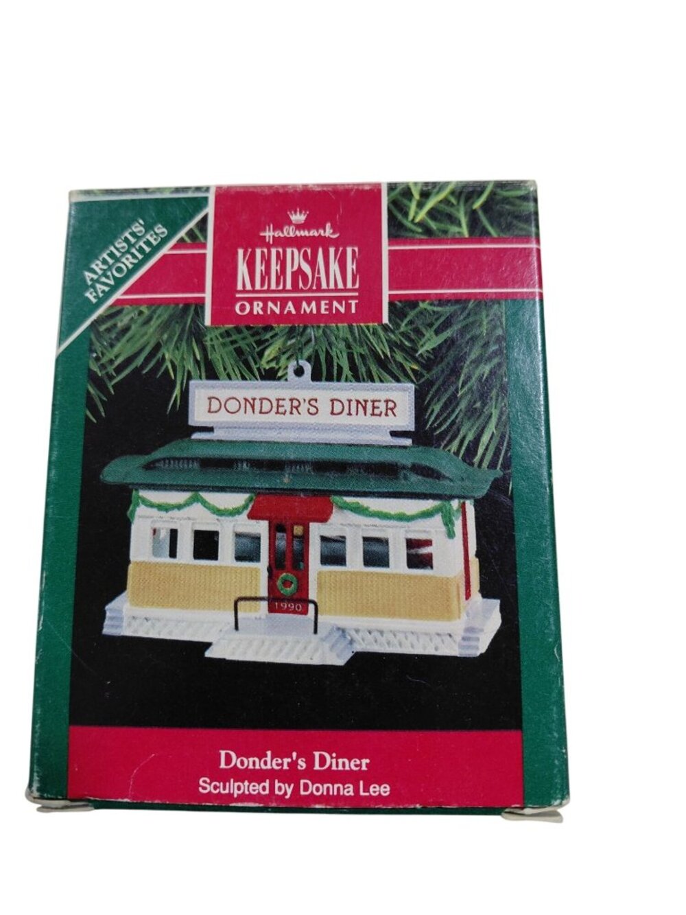 Hallmark Keepsake Ornament Donders Diner 1990 Handcrafted Christmas Collectible